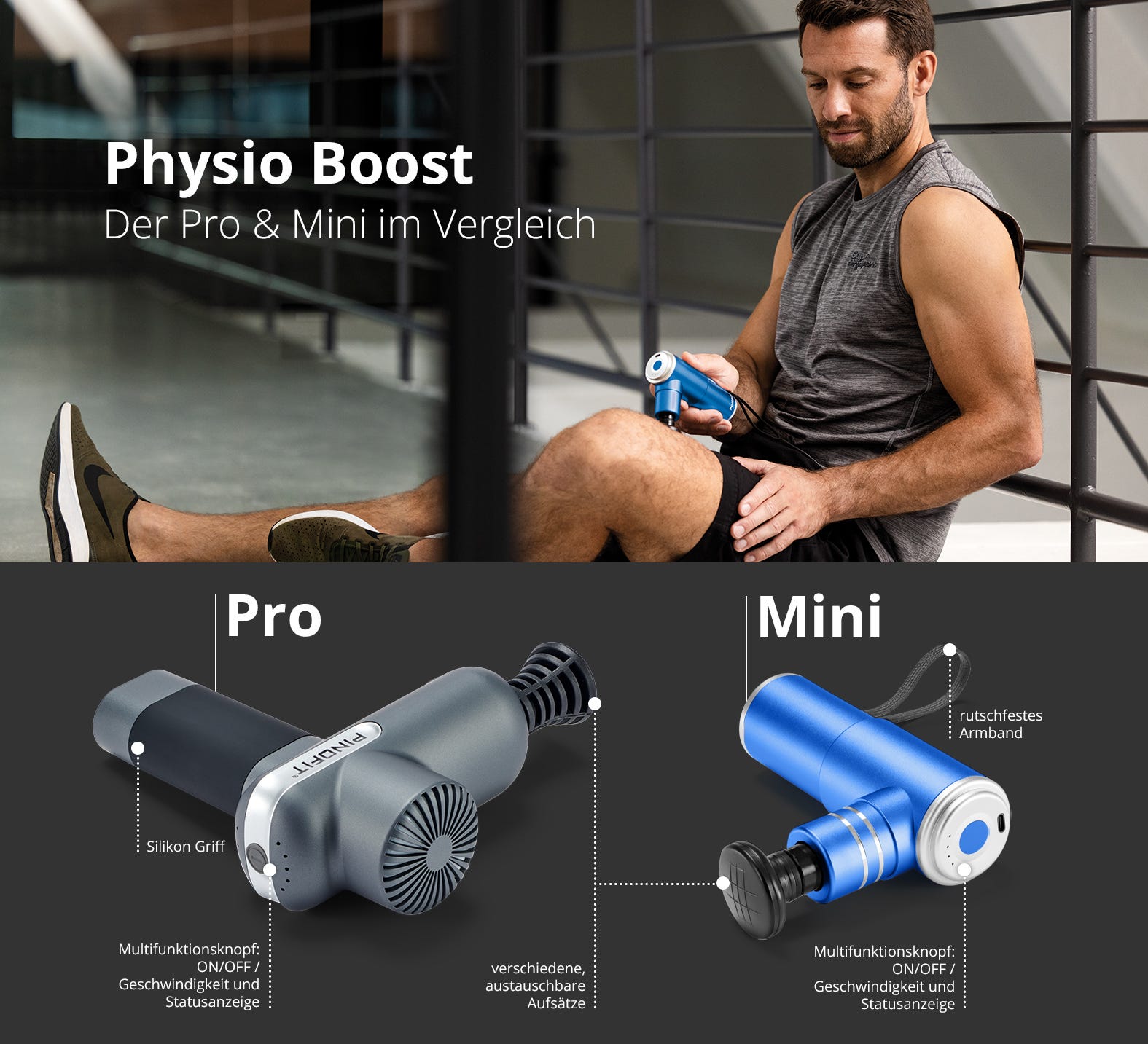 Physio Boost Pro vs. Physio Boost Mini